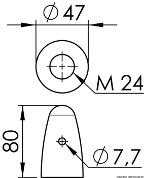 Zink-Wellenanode f.Schraube Ø 35/40 mm - Zusatzbild 1