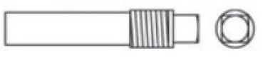 Zinkanode m. Gewinde 3/4" 20x80 mm