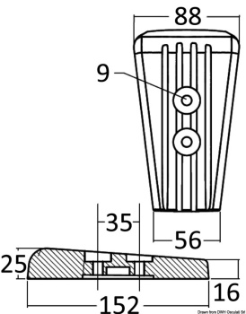 Fußanode aus Zink Volvo SX/DPS - Zusatzbild 1
