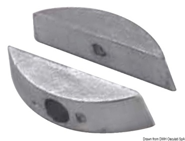 Paar Zinkanoden f. Faltpropeller