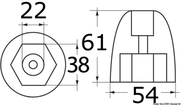 Ogivenanode aus Magnesium f. Bravo III - Zusatzbild 1