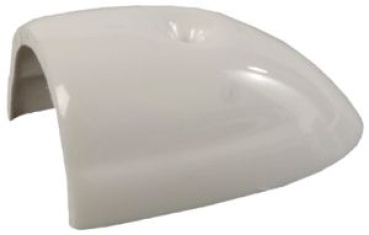 Endstück aus ABS, weiß 30 mm