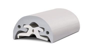 Nur Radial Fender-Profil aus PVC, grau 32 mm