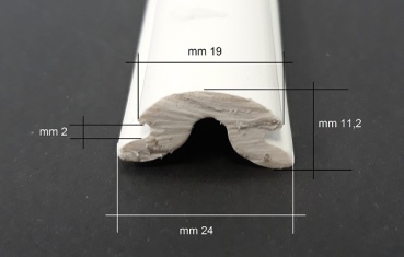 PVC-Einlage, weiß 20 Meter - Zusatzbild 1