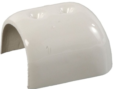 Endstück aus ABS, weiß 55 mm