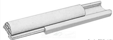 PVC-Profilleiste, weiß 55 mm Stück von 4m