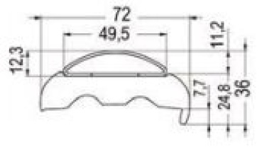 SPHAERA 50 Profilleiste AISI 316 3 m