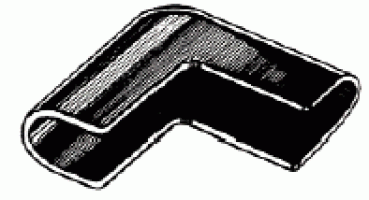 Winkelendstück 90° schwarz