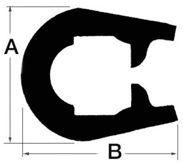 Profilleiste aus PVC, schwarz 18x26 mm - Zusatzbild 1