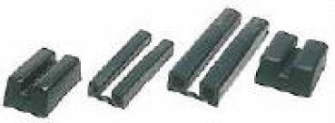 PVC-Profilleiste, schwarz 55x21 mm