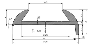 Profilleiste aus Aluminium E4448510