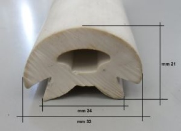 Erhöhtes PVC-Keder, grau abweichend vom Bild für E4448510