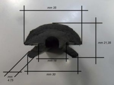 Keder PVC schwarz für E4448565