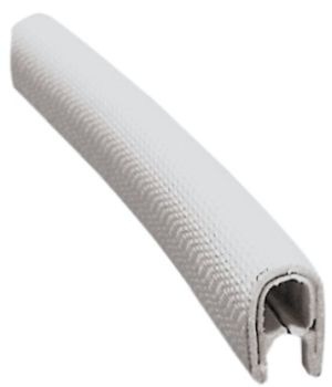 PVC-Profil, halbflexibel gebunden weiß 1,5x4 mm