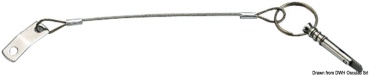 VA-Stahl-Plättchen u. -Kabel mit Federstift