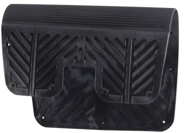 Heckschutzplatte aus PVC, grau 400x280 mm