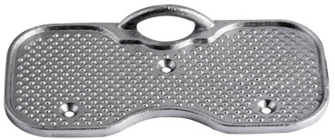 Heckschutzplatte aus Aluminium 200 x 94 mm (bis 10 PS)