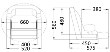 De Luxe anatomischer Sitz ohne Bezug - Zusatzbild 1