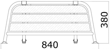 Heck-Badeplattform 840×380?mm Edelstahl/Teak - Zusatzbild 1