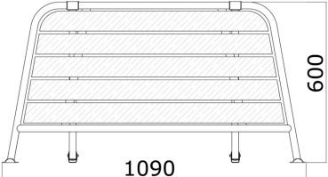 Heck-Badeplattform 1090×600?mm Edelstahl/Teak - Zusatzbild 1