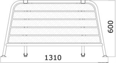 Heck-Badeplattformen für Segelboote / Motorsegler 1310x600mm
