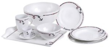 Ancor Line Geschirrserie Set 6 x Frühstücks-/Obst-/Eisschälchen