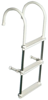 Badeleiter aus Anticorodal-Rohr, 3-stufig Ø 250 mm