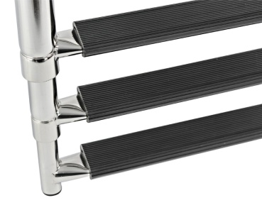 Teleskopbadeleiter Standard – 3 Stufen, schwarz - Zusatzbild 1