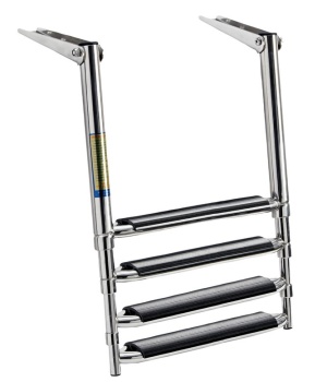 BIG Ausziehbare Badeplattformleiter, 4 Stufen,