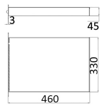 Badeleiter, verdeckt montierbar, Standard AISI 316, 3 Stufen, 390 × 870 mm - Zusatzbild 2
