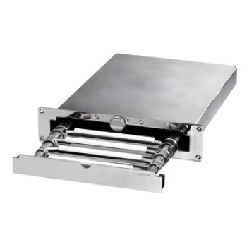 Teleskop-Badeleiter, verdeckt montierbar, AISI 316, 3 Stufen, 390 × 854 mm - Zusatzbild 2