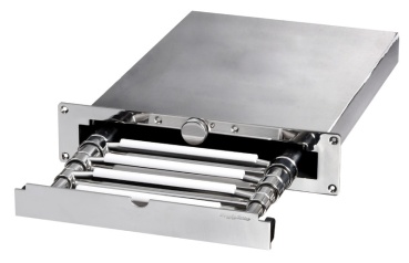 Teleskop-Badeleiter, verdeckt montierbar, AISI 316, 4 Stufen, 390 × 1127 mm - Zusatzbild 2