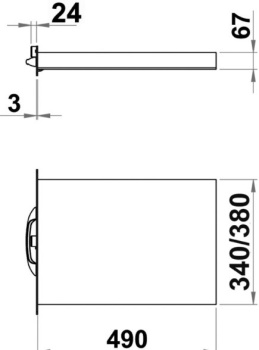 Badeleiter, ausziehbar AISI 316, 4 Stufen, 395 × 1130 mm - Zusatzbild 3
