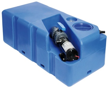 Schmutzwassertan m.Zerhacker horizontal 105 l 24 V