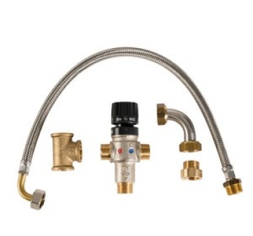 Heißwassermischer für vorgenannten Boiler "Isotemp"