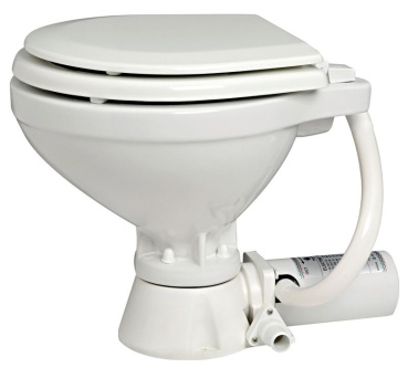 Elektr. Toilette kompakt Holz-Toilettenbrille 24V 7,5A