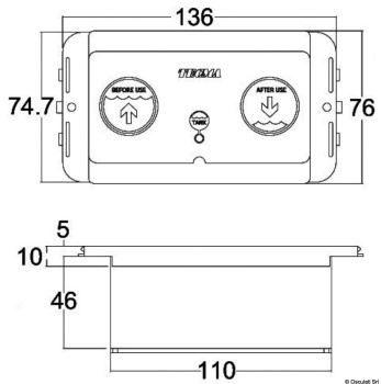 TECMA Bedienpanel All in one m. 2 Drucktasten - Zusatzbild 1