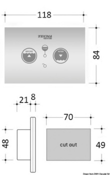 SFT Bedienpanel f. TECMA elektrische Bordtoiletten - Zusatzbild 1