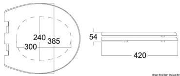 Toilettenbrille aus Holz f. TECMA Silence Plus WC - Zusatzbild 1