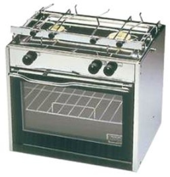 TECHIMPEX Kocher Compact 2-flammig mit Herd