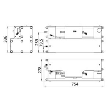 Schenker QUBE 100 / 12 V Entsalzungsanlage mit Basis-Bedienfeld