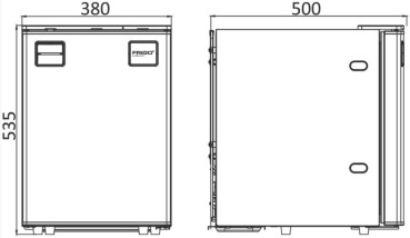 Kühlschrank mit Clean-Touch-Frontpanel 50l
