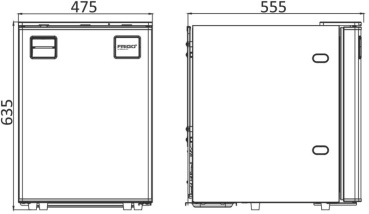 Kühlschrank mit Clean-Touch-Frontpanel 85l