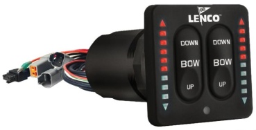 Lenco® Steuerpult Tactile Switch mit LED 12/24V für Doppelzylinder-Set