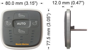 Schaltbrett für automatische Steuerung von Trimmklappen, ACS R, Kontrolle der Querneigung