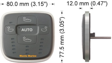 Schaltbrett für automatische Steuerung von Trimmklappen, ACS RP,  Kontrolle von Quer- und Längsneigung