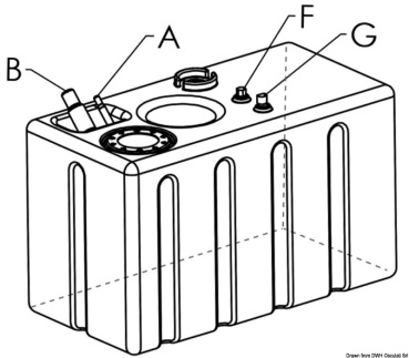 Modularer Kraftstofftank aus vernetztem Polyethylen 248 l - Zusatzbild 1