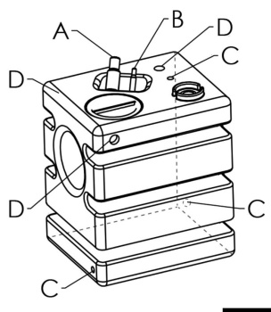 Vertikaler fester Frischwassertank, modular 170l