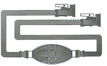 Treibstoffschlauch 3m m. 2 YAMAHA Anschlüsse