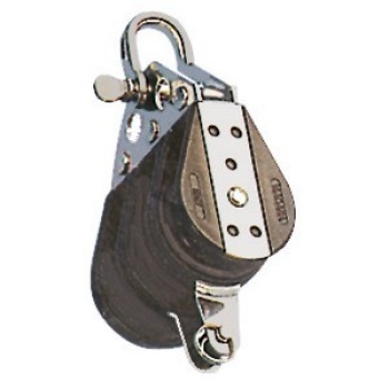 Dreifachblock Kugellagern 6x22mm, mit Wirbel & Unterbügel